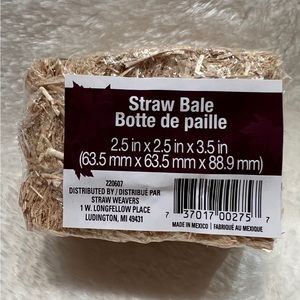 Mini Straw Bale